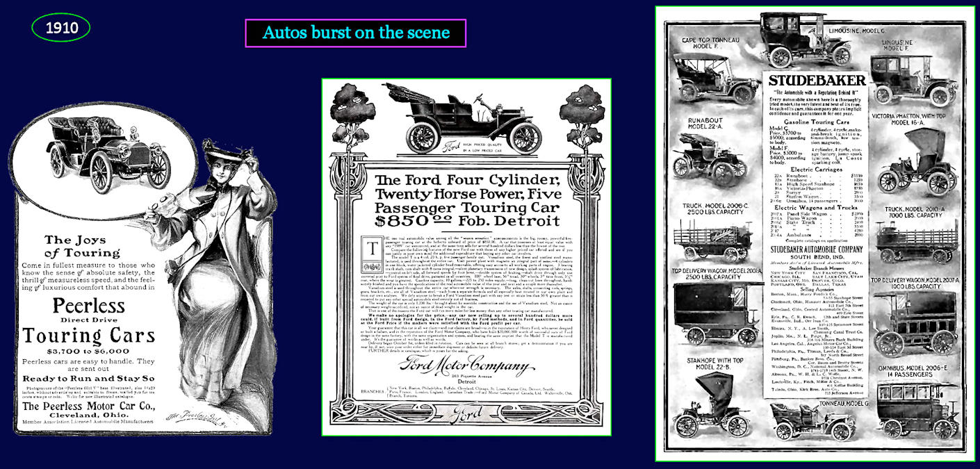 Car advertising, 1910